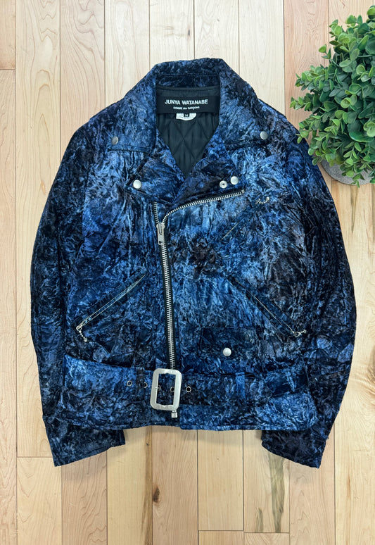 AW2012 Junya Watanabe ‘Crushed Velvet’ Biker Jacket