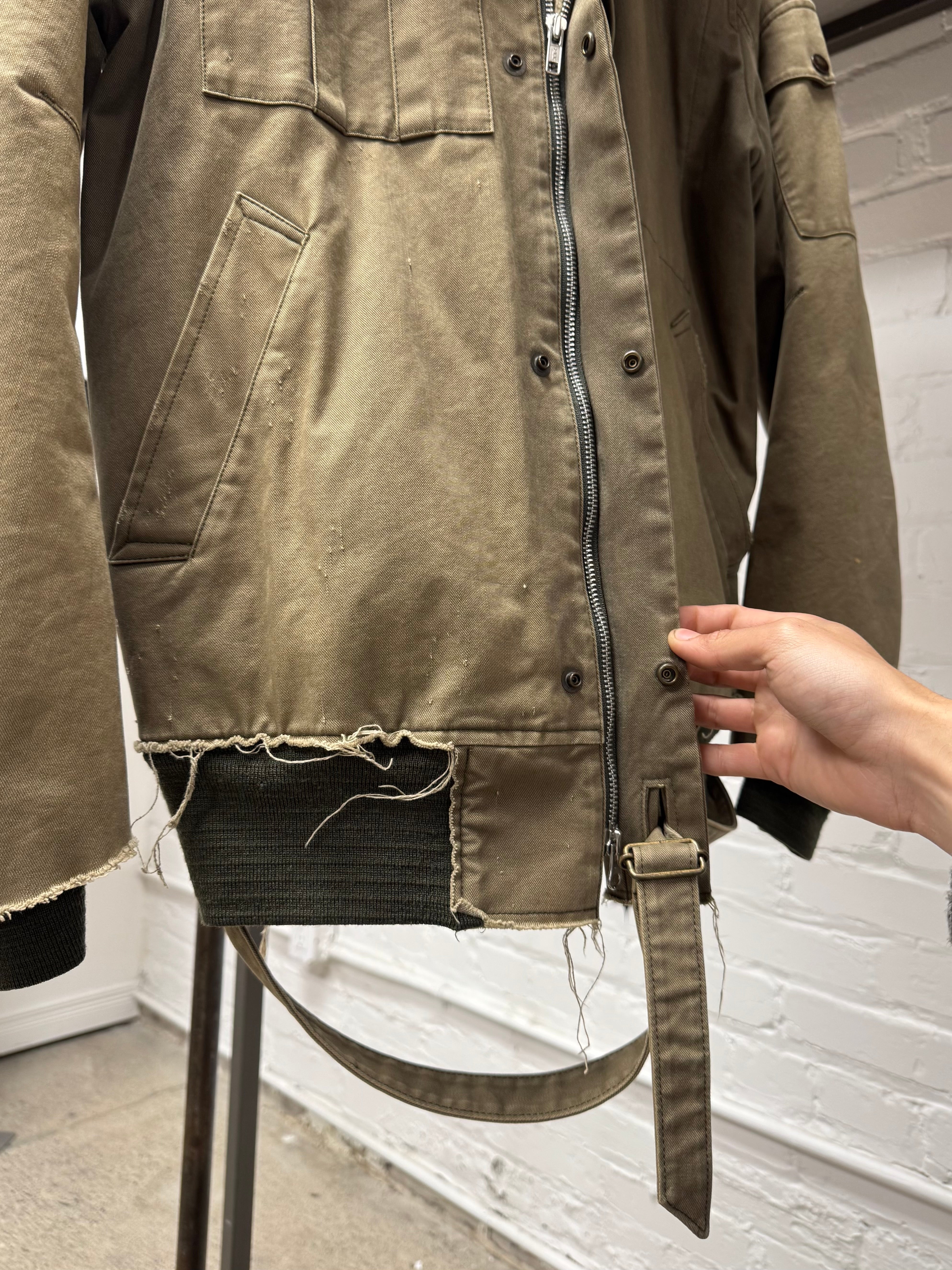 AW2005 Undercover 'Arts & Crafts' Shearling Lined Bomber Jacket