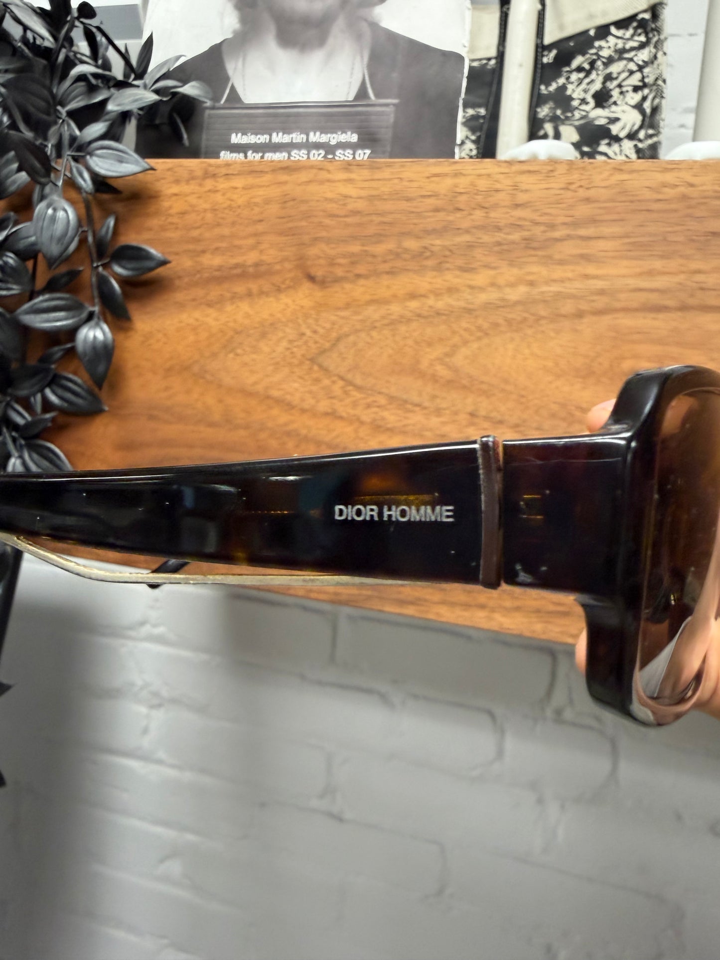 Dior Homme ‘Black Tie 51/S’ Tortoiseshell Box Shape Sunglasses