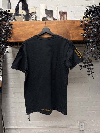 Vintage Chrome Hearts ‘Vine Dagger’ Black/Yellow Graphic T-Shirt
