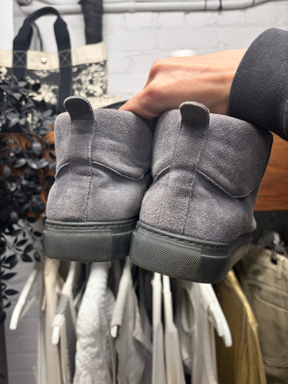 Balenciaga ‘Arena’ Grey Suede High Top Sneakers