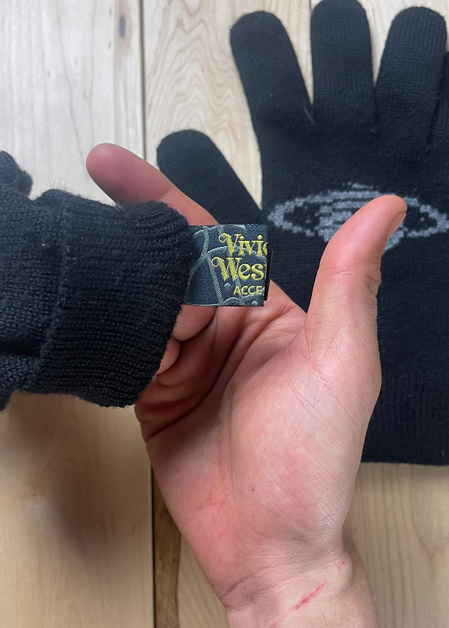 Vivienne Westwood Orb Logo Knitted Gloves