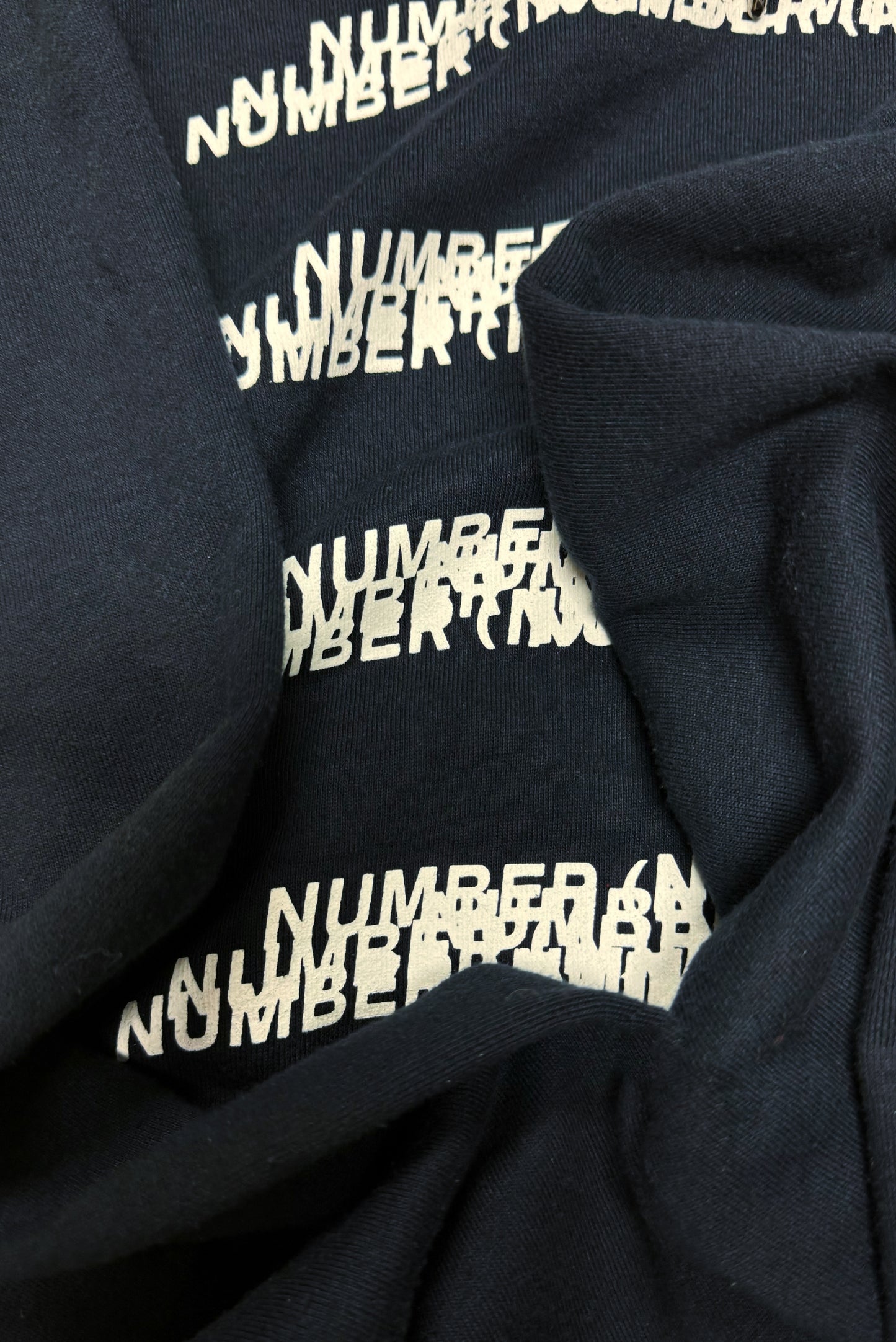 Number (N)ine ‘Blur’ Motion Logo Hoodie