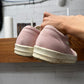 SS2023 Rick Owens Pink Canvas ‘Vans’ High Top Sneakers