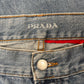 2000s Prada Mainline Blue Wide Leg Denim