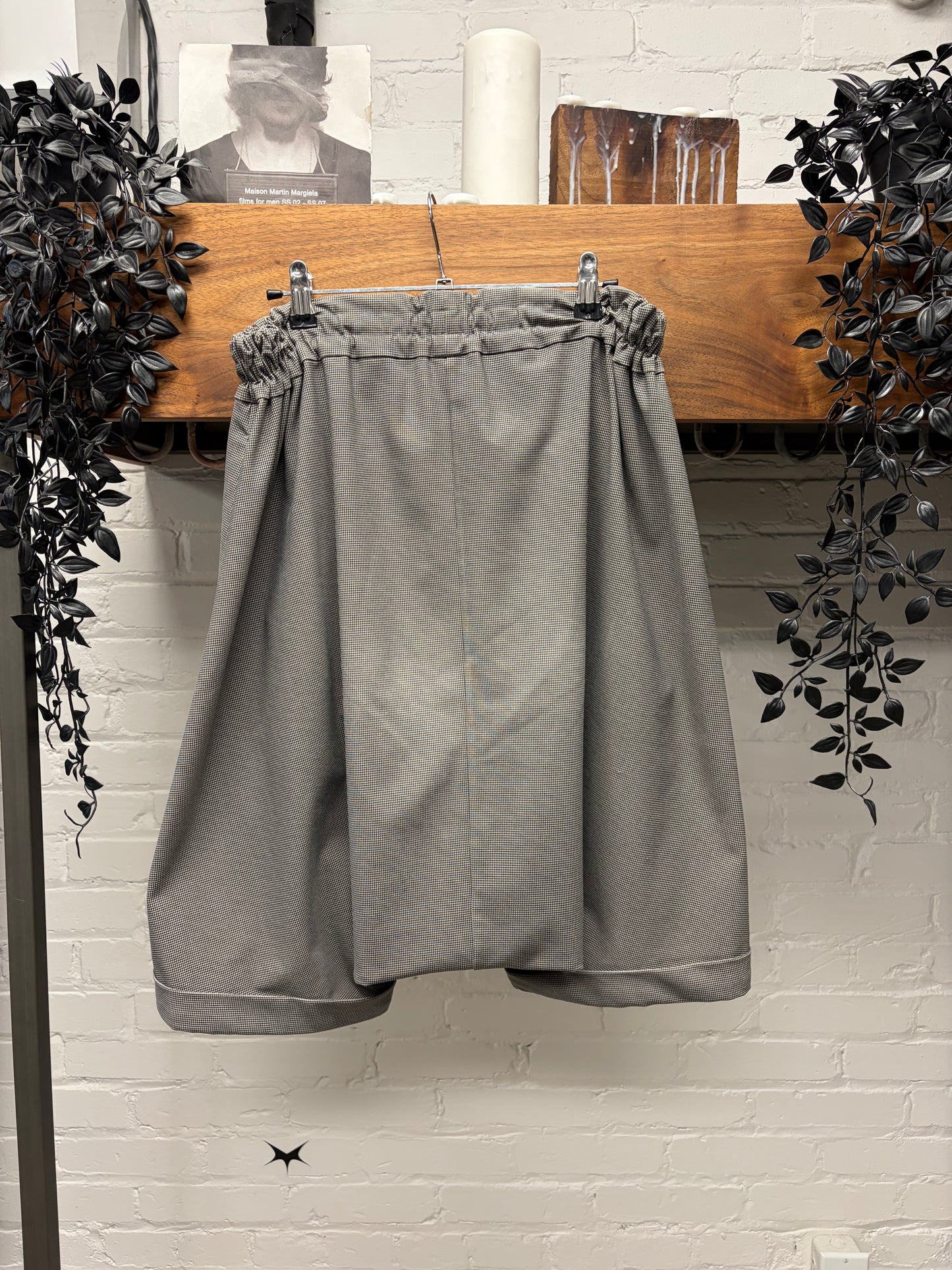 Yohji Yamamoto Dust Brown ‘Y’s’ Drop Crotch Pod Shorts