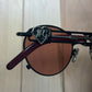 Jean Paul Gaultier Steampunk Red Tinted Sunglasses