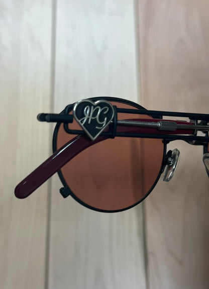 Jean Paul Gaultier Steampunk Red Tinted Sunglasses