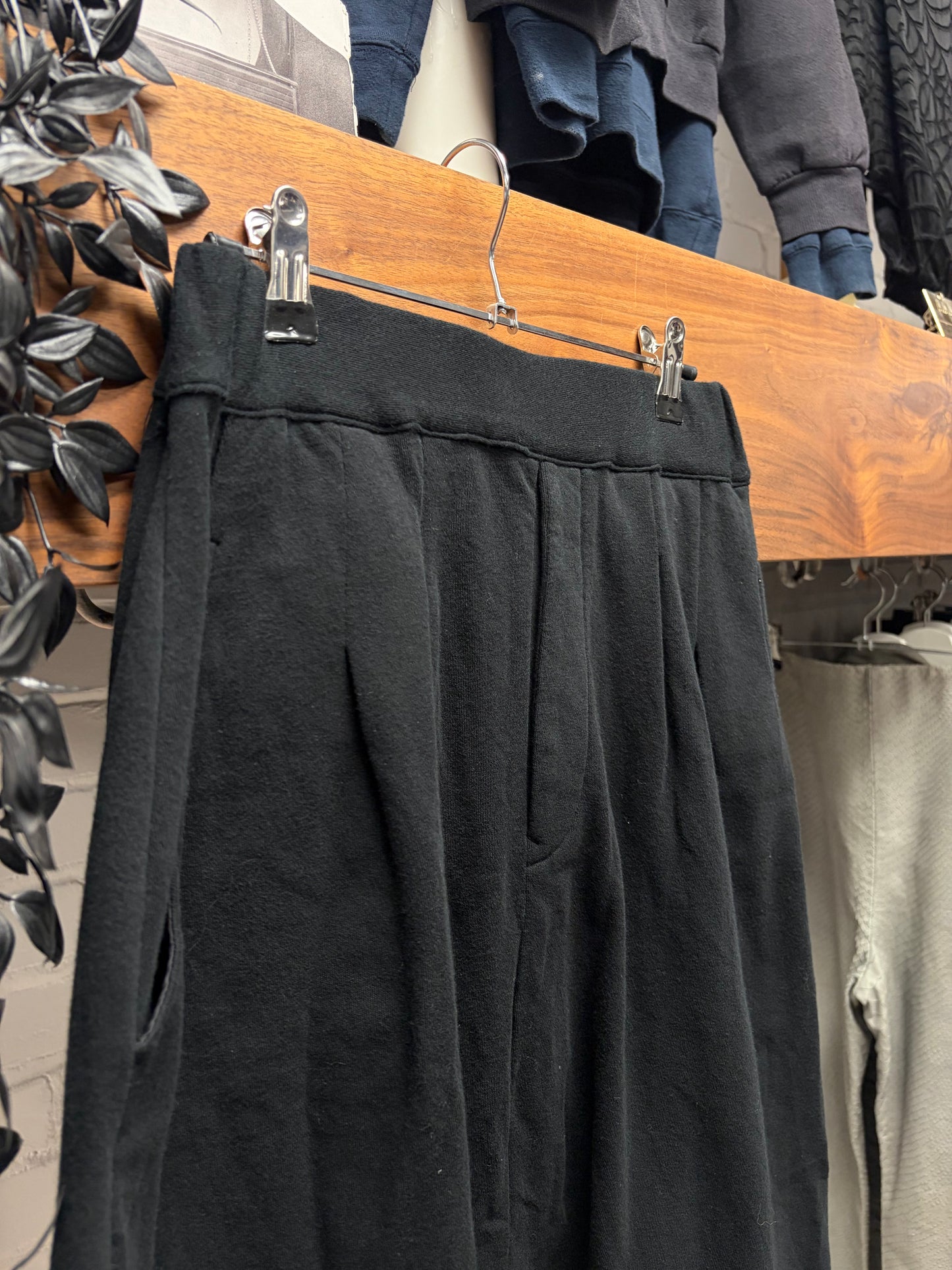 Yohji Yamamoto ‘Y’s Regulation’ Black Cotton Sarousel Drop Crotch Shorts