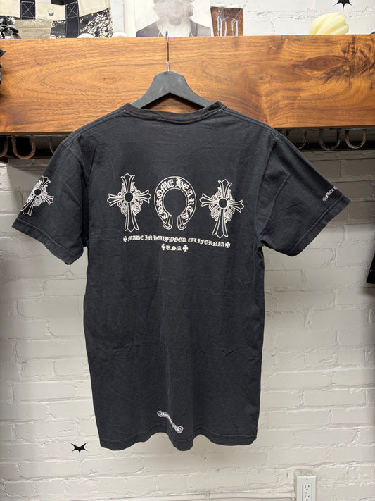 Chrome Hearts ‘Celtic Cross/Horseshoe Logo’ Fuck You Graphic T-Shirt