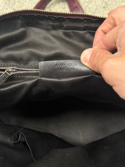 Vintage Yves Saint Laurent ‘Muse’ Oxblood Red Leather Handbag