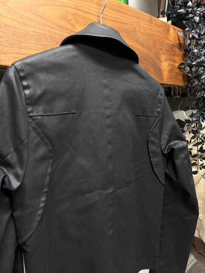 AW2013 Dior Homme Waxed Black Cropped ‘Double Breasted’ Peacoat