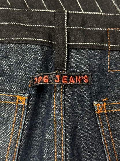Vintage Jean Paul Gaultier Pinstripe/Denim Hybrid Jeans