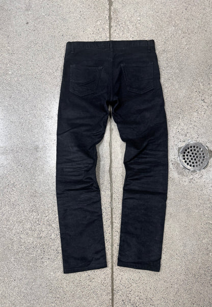 Dior Homme by Hedi Slimane ‘Waxed’ Black Corduroy Pants