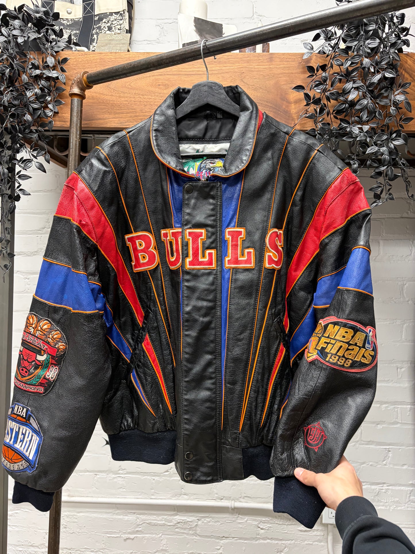 1998 Jeff Hamilton ‘Chicago Bulls’ Leather Championship Jacket