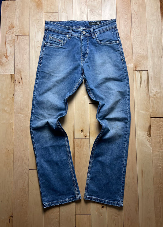 Diesel Washed Blue Slim Bootcut Denim