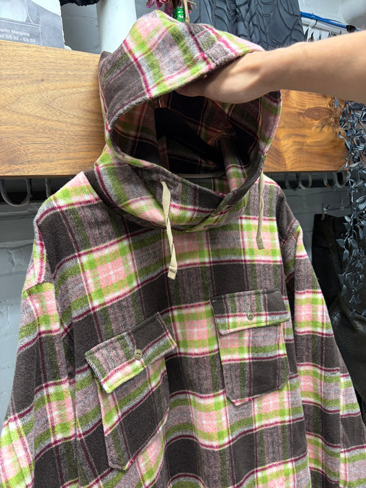 Engineered Garments Military ‘Anorak’ Plaid Patterned Wool Field Jacket