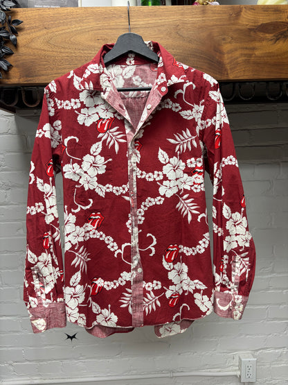 SS2005 Comme Des Garçons Homme Plus x Rolling Stones ‘Aloha’ Inside Out Button Up Shirt