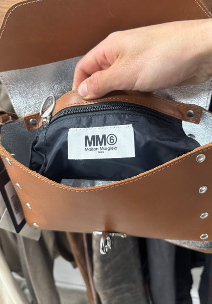Maison Margiela ‘Fireman Clasp’ Brown Leather Bag
