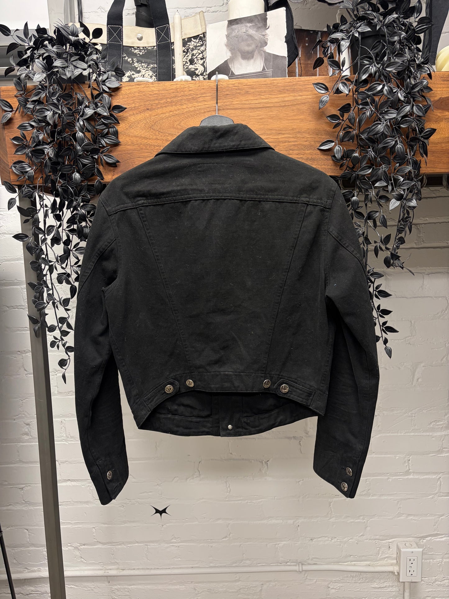 Vivienne Westwood ‘Angelomania’ Cropped Black Denim Trucker Jacket