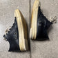 Rick Owens Lambskin Leather ‘Ramones’ Low Top Sneakers