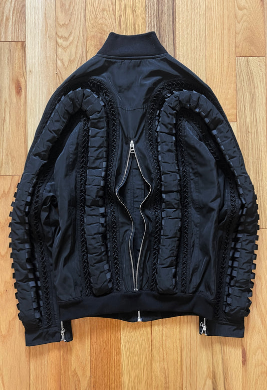 Spring Summer 2014 Hood By Air 3D Padded ‘Flight’ Black Bomber Jacket