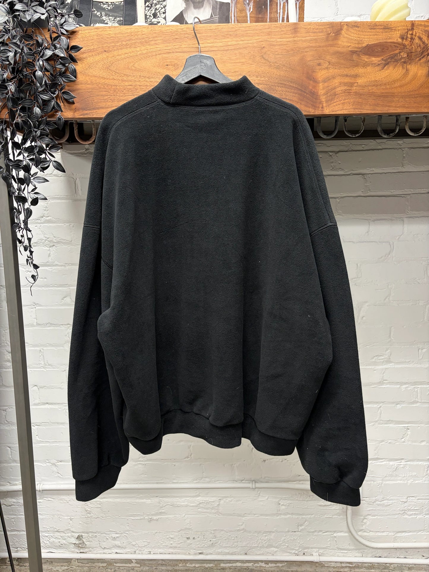 AW2023 Balenciaga ‘Unity Sports Icon’ Logo Black Fleece Sweatshirt