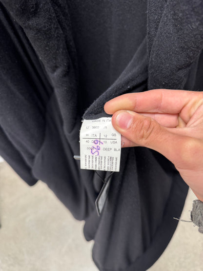 Rick Owens ‘Lilies’ Deep Black Floor Length Bathrobe Coat