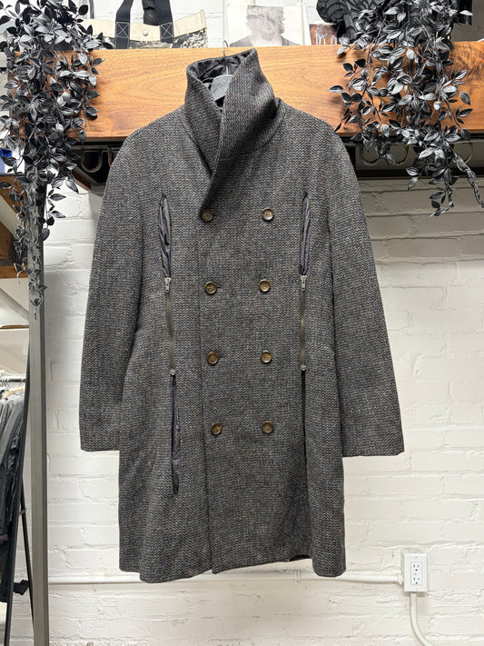 AW2007 Raf Simons Double Breasted ‘Zip Pocket’ Coat