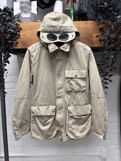 C.P. Company ‘Mille Miglia’ Tan Goggle Lens Hooded Jacket