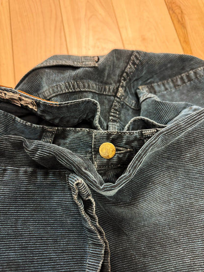 Cav Empt Overdyed Blue Corduroy Pants