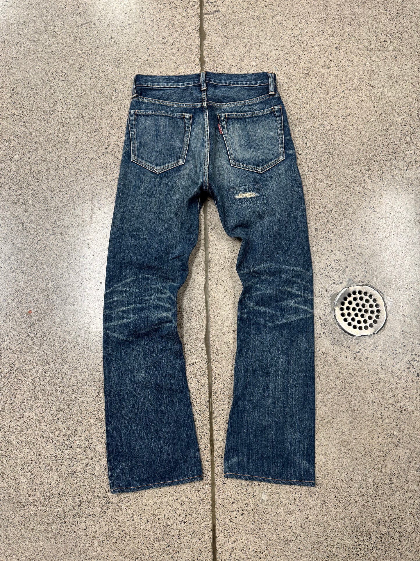 Kapital Sashiko Repaired Flared Bootcut Denim