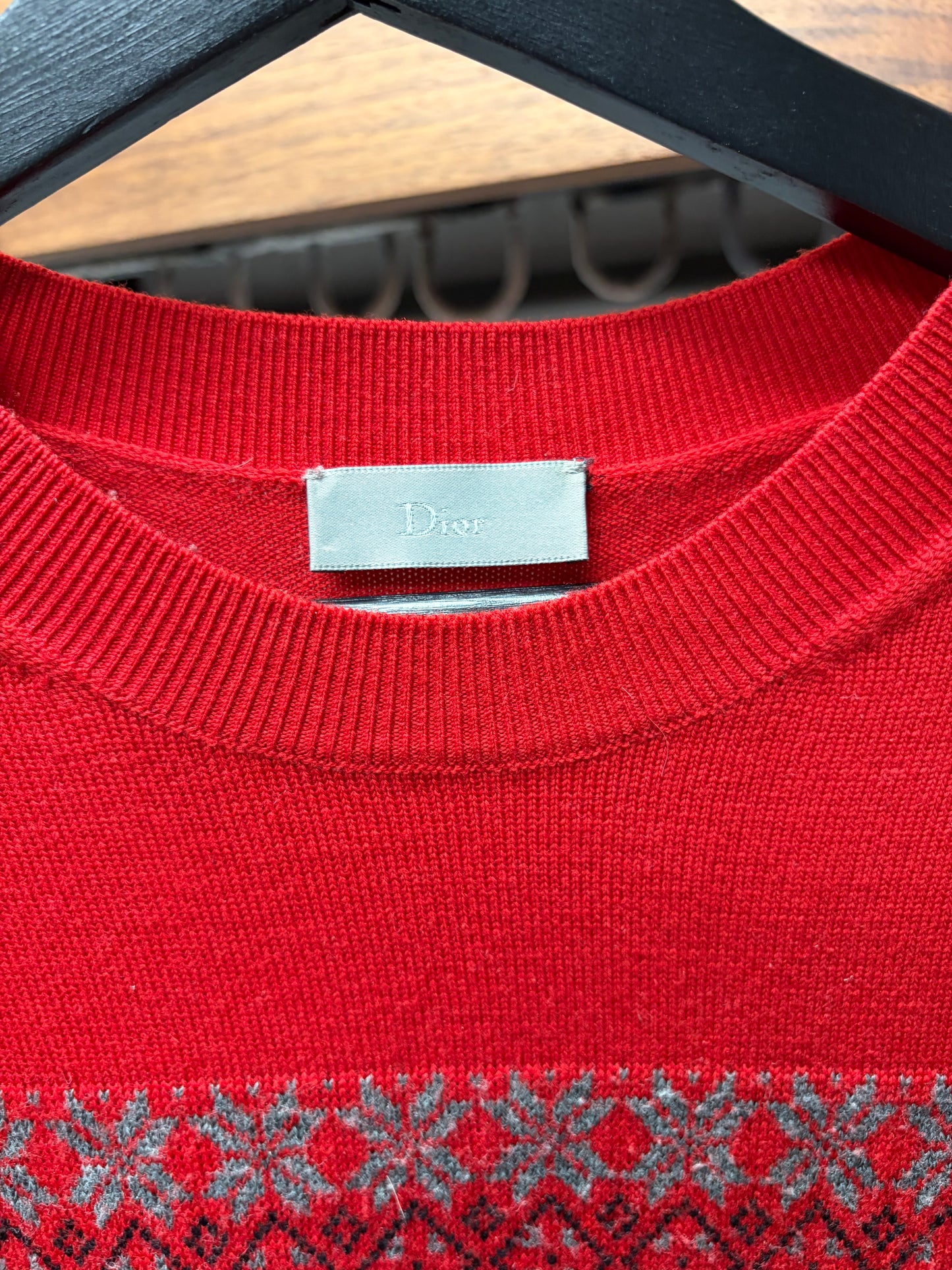 AW2006 Dior Homme by Hedi Slimane ‘These Grey Days’ Nordic Knit Sweater