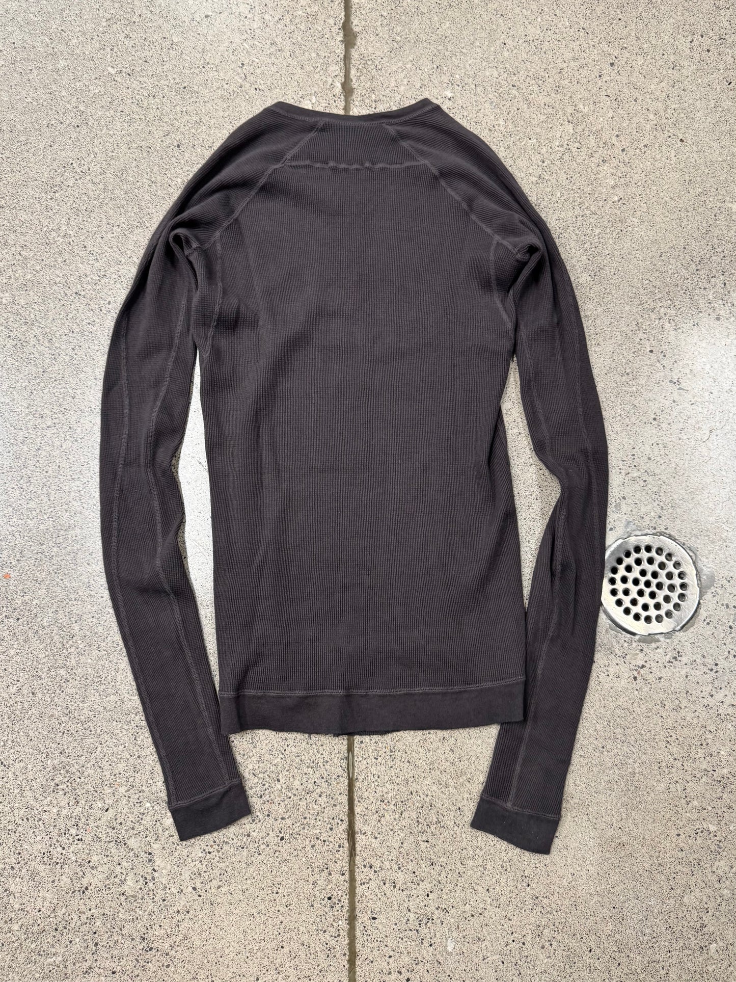AW2014 Julius ‘Thermal’ Cashmere/Cotton ‘Exposed Seam’ Waffle Shirt