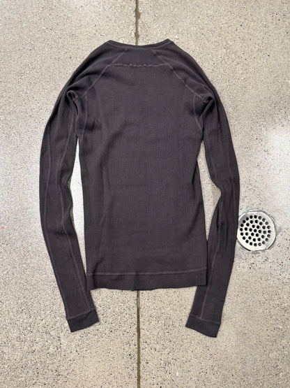 AW2014 Julius ‘Thermal’ Cashmere/Cotton ‘Exposed Seam’ Waffle Shirt