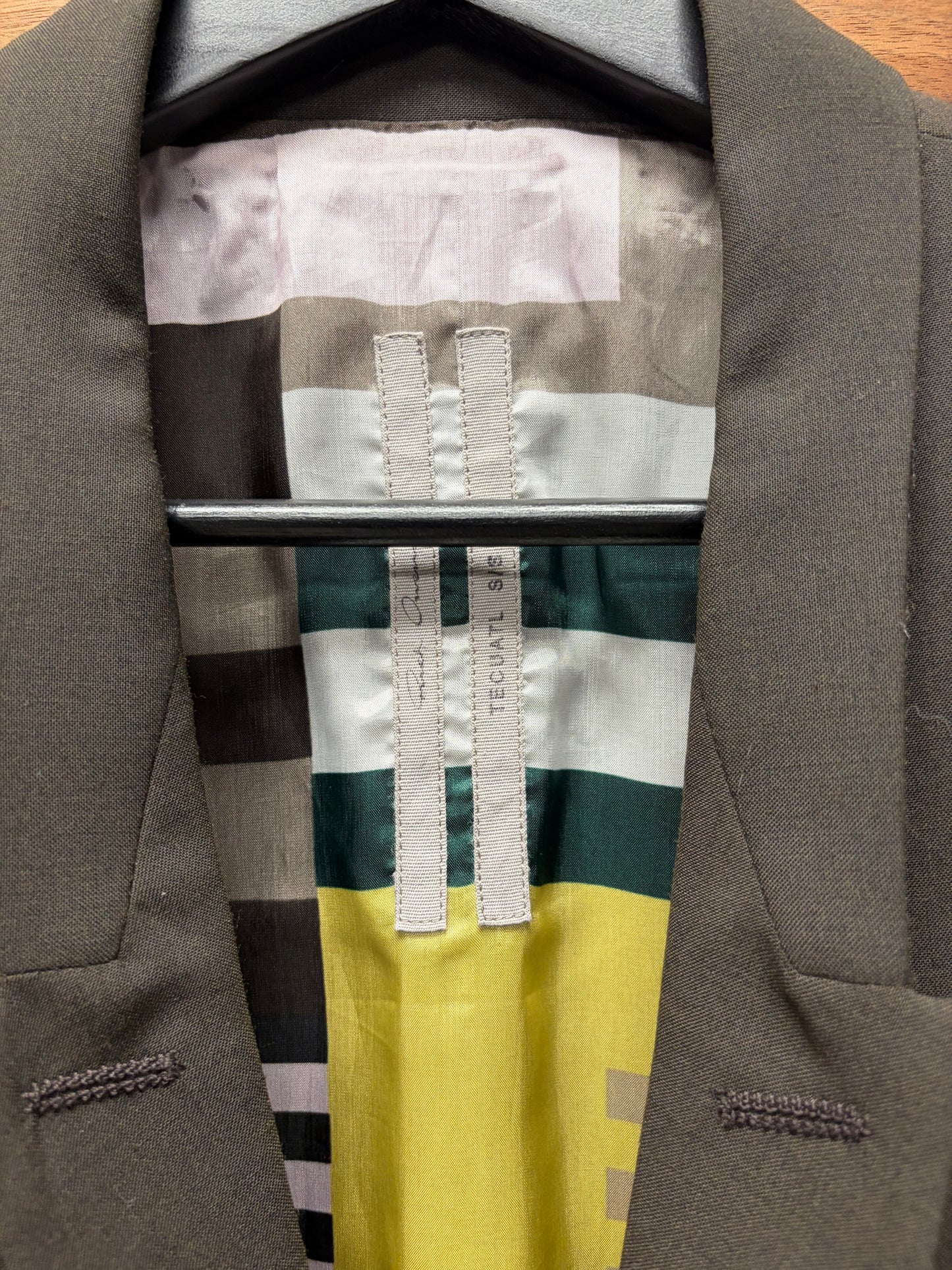 SS2020 Rick Owens ‘Tecuatl’ Uxmal Lined Brown ‘Moreau’ Coat