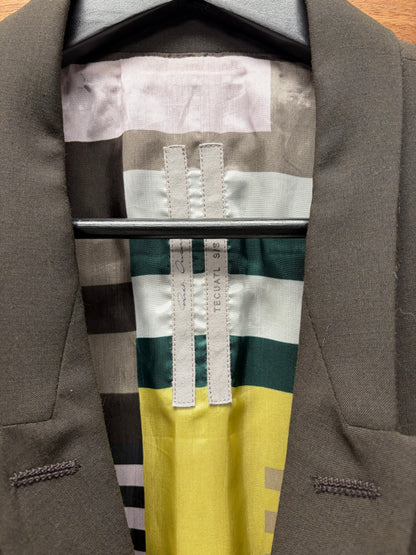 SS2020 Rick Owens ‘Tecuatl’ Uxmal Lined Brown ‘Moreau’ Coat