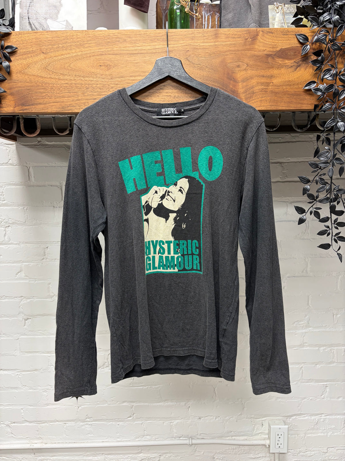 Hysteric Glamour ‘Phone Call’ Long Sleeve Graphic T-Shirt