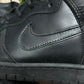 Nike ‘Triple Black’ Leather Dunk High Sneakers