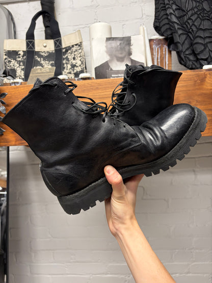 Guidi ‘795V\_N’ Full Grain Horse Leather Vibram Sole Combat Boots