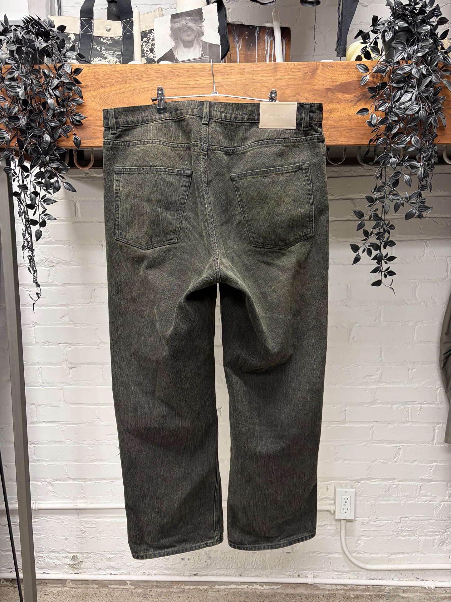 Our Legacy ‘Vast Cut’ Dyed Dark Green Denim