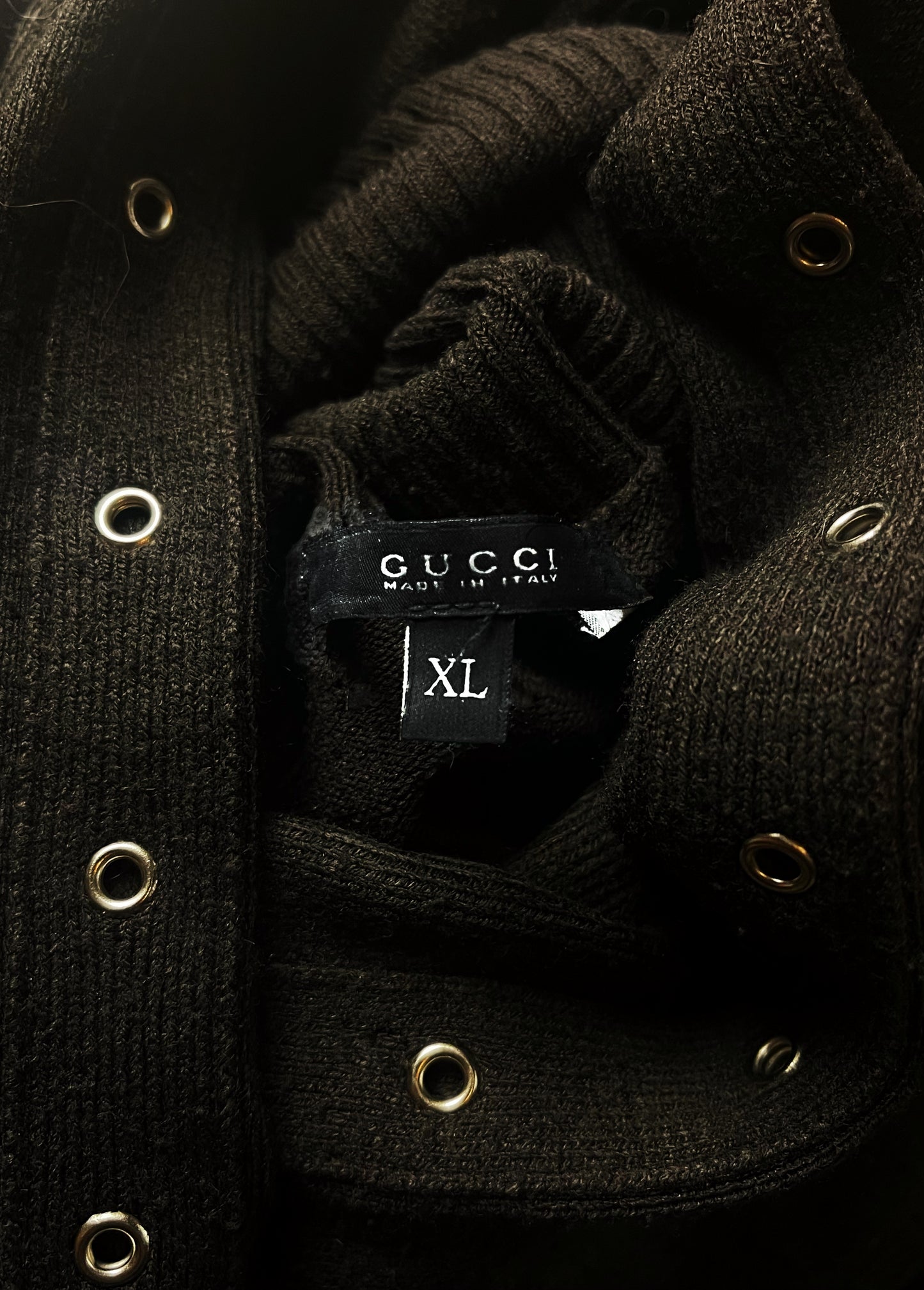 Autumn Winter 2011 Gucci Bondage Strap Wool Turtleneck Sweater