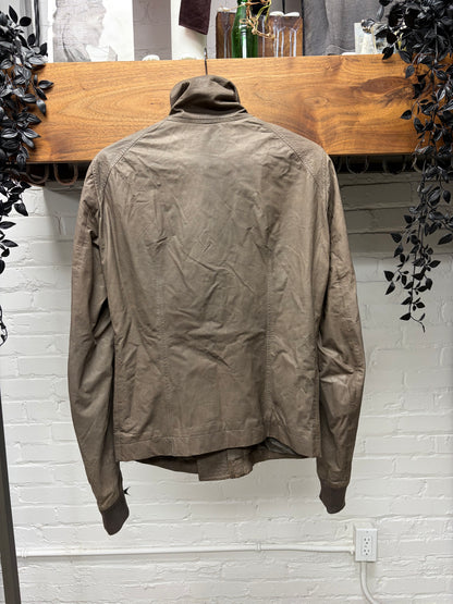 Rick Owens 0&M era Dark Dust Lambskin Leather High-Neck
Leather Jacket
