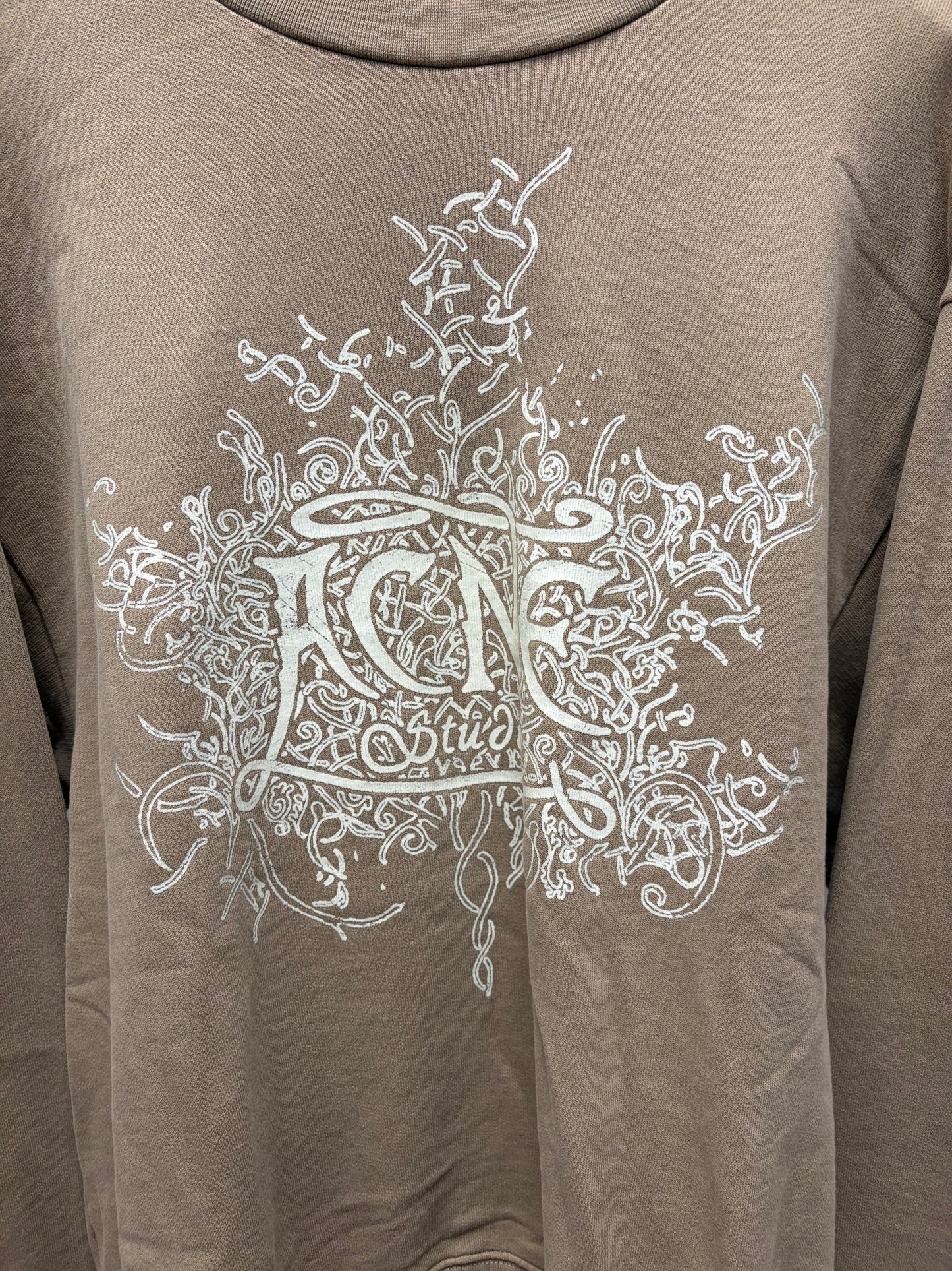 Acne Studios ‘Franzisko Devil Logo’ Oversized Tan Brown Sweatshirt