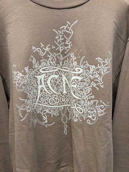 Acne Studios ‘Franzisko Devil Logo’ Oversized Tan Brown Sweatshirt