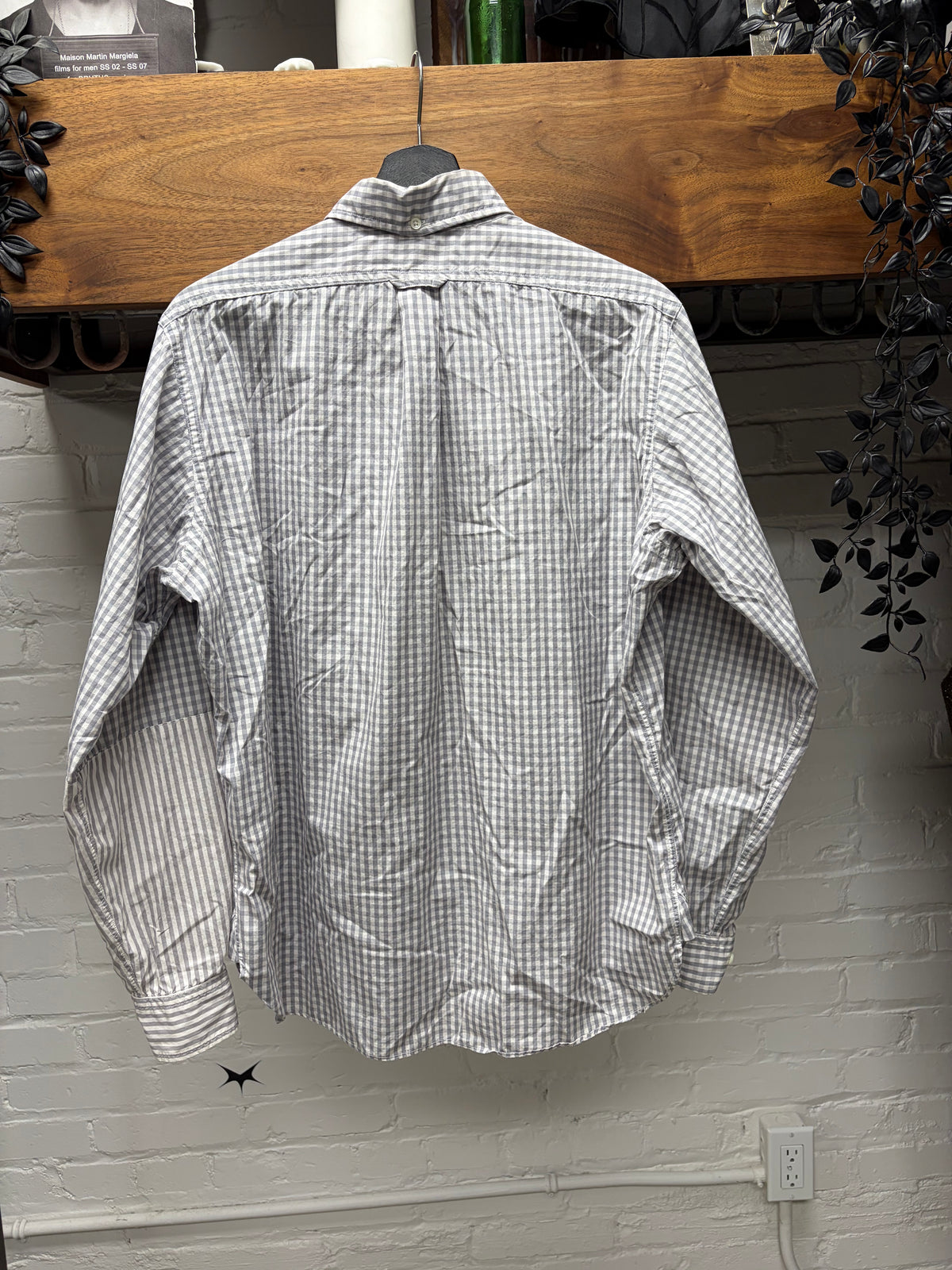 AW2016 Mountain Research ‘2160’ Parasite Pocket Gingham Button Up Shirt
