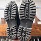 AW2022 Balenciaga Distressed Black Canvas ‘Strike’ Combat Boots