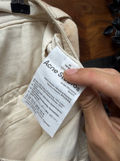 Acne Studios ‘Gradient Dirt Wash’ Cream Cargo Denim