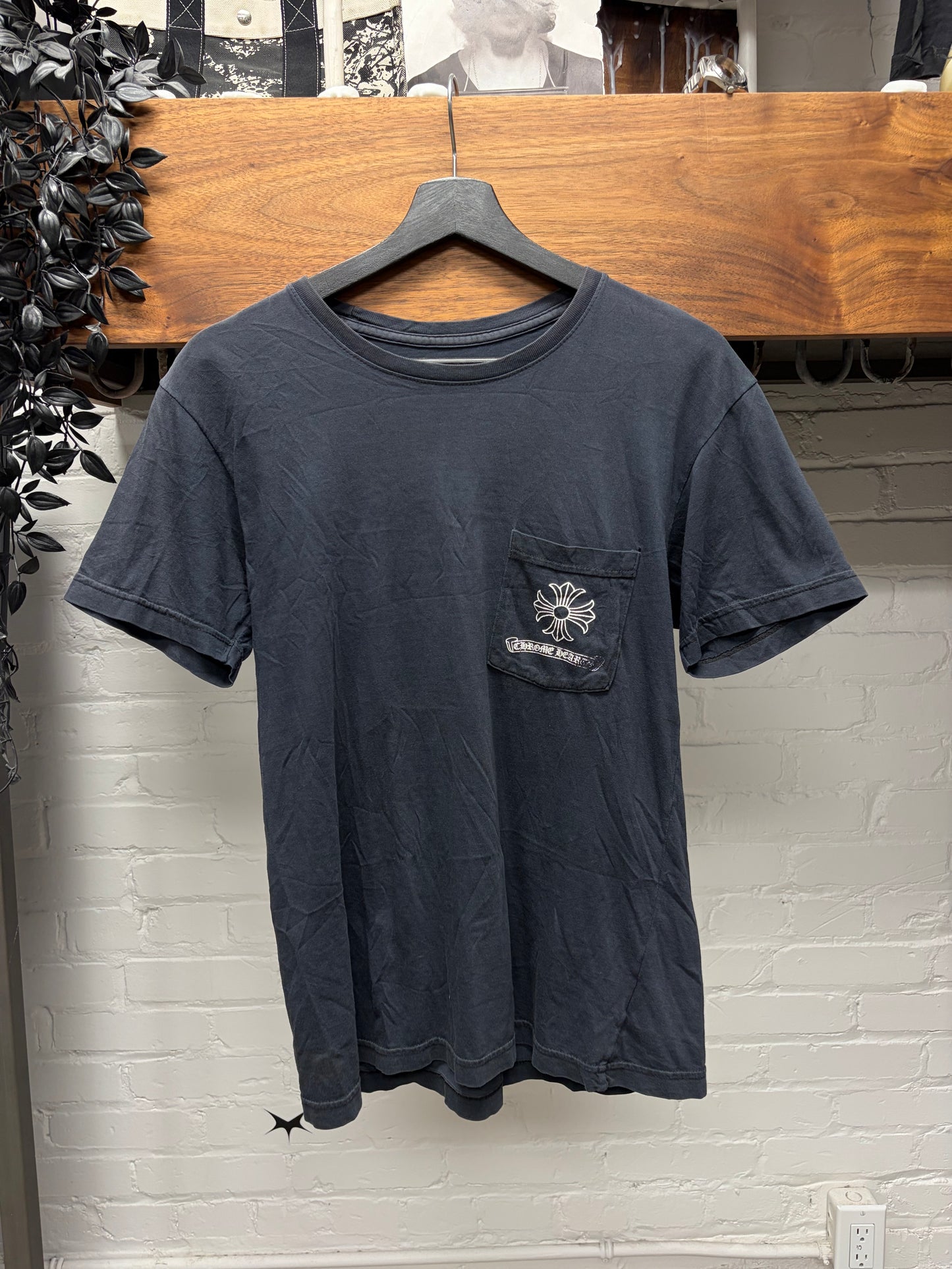 Chrome Hearts ‘Scroll Dagger’ Vintage Black Graphic T-Shirt