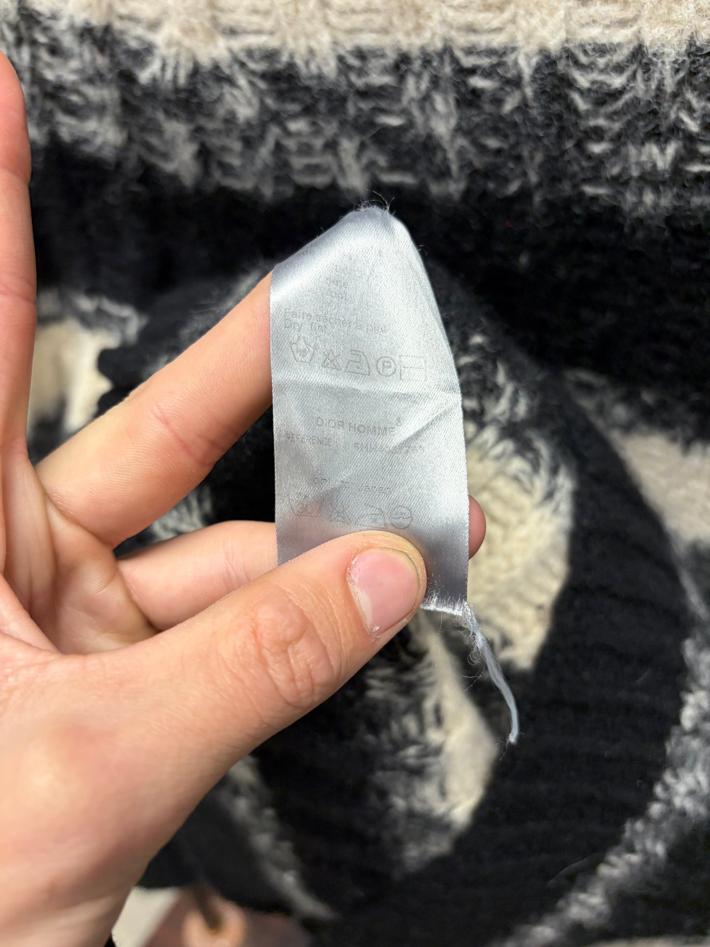 AW2006 Dior Homme by Hedi Slimane ‘These Grey Days’ Wool Sweater